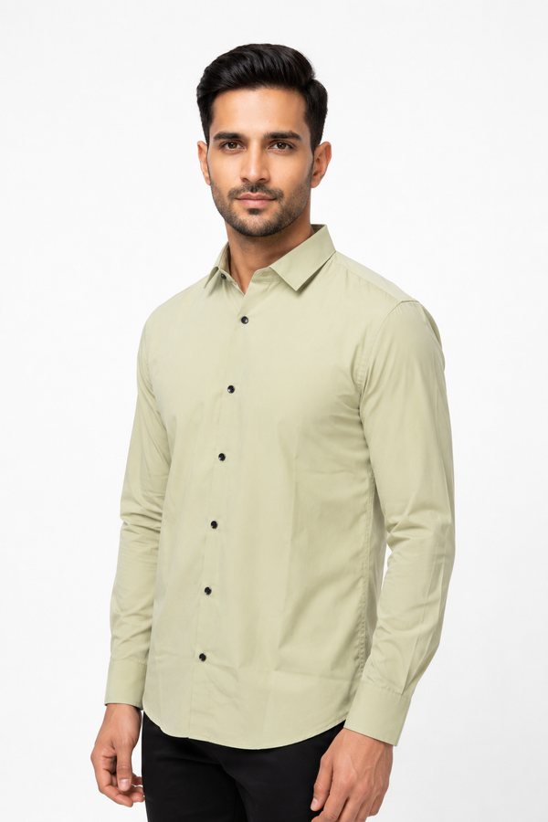 Light Green Plain Shirt