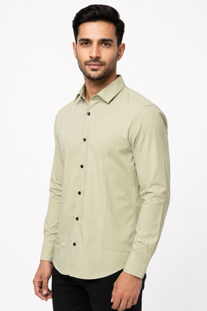 Light Green Plain Shirt