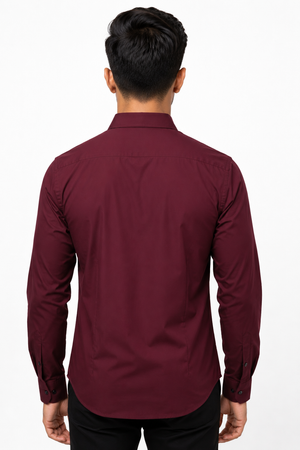 Maroon Plain Shirt