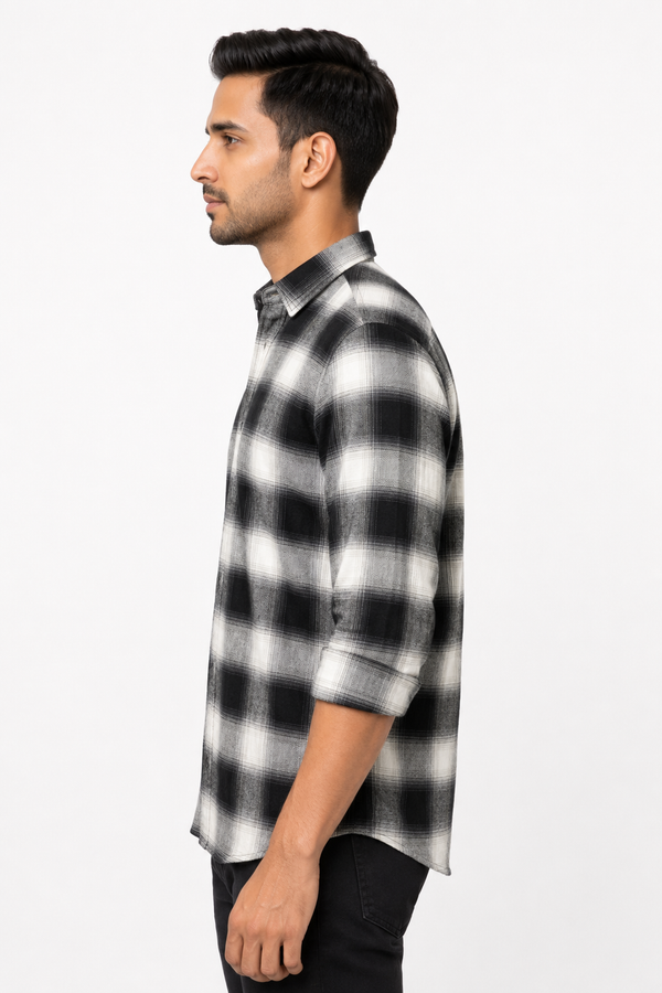 Black Checked Shirt