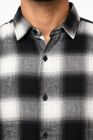 Black Checked Shirt