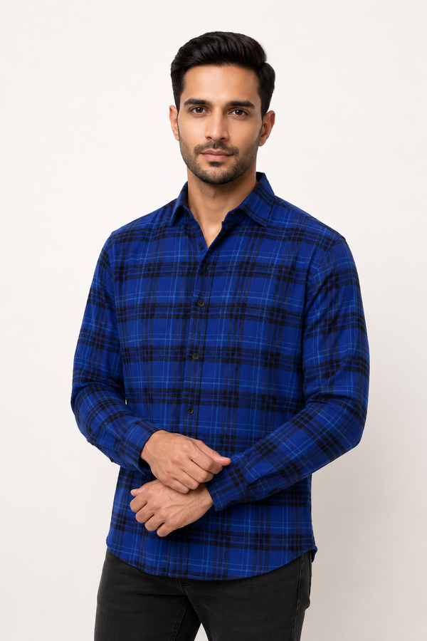 Blue Checked Shirt