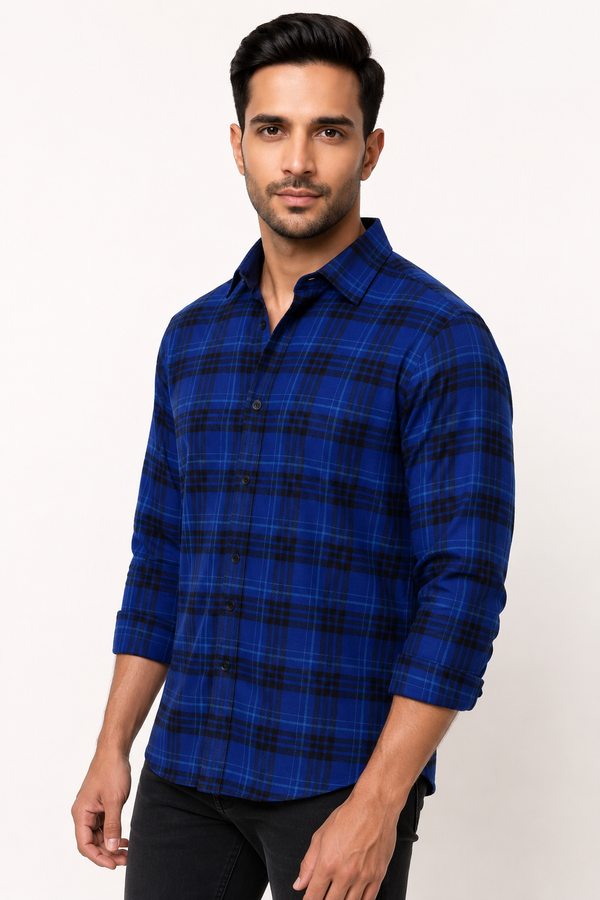 Blue Checked Shirt
