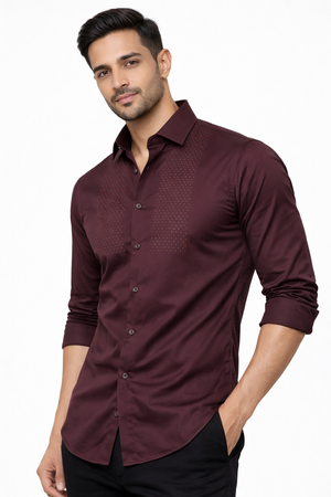 Maroon Stone Shirt