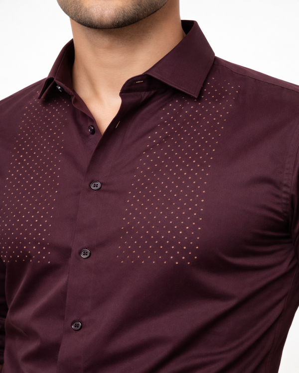 Maroon Stone Shirt