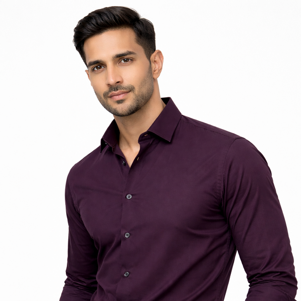 Lavender Liquid Formal Shirt