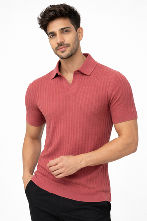 Peach Netted Tshirt
