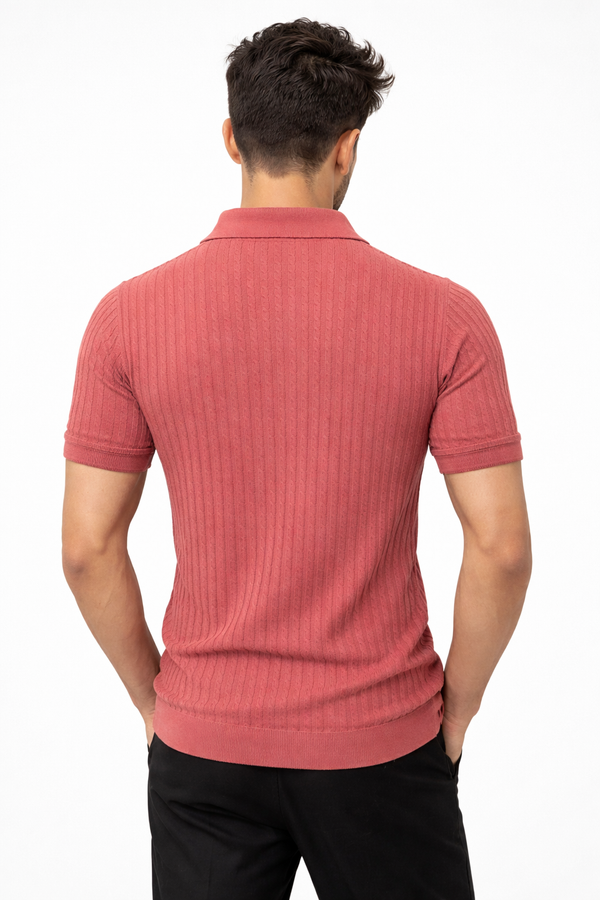 Peach Netted Tshirt
