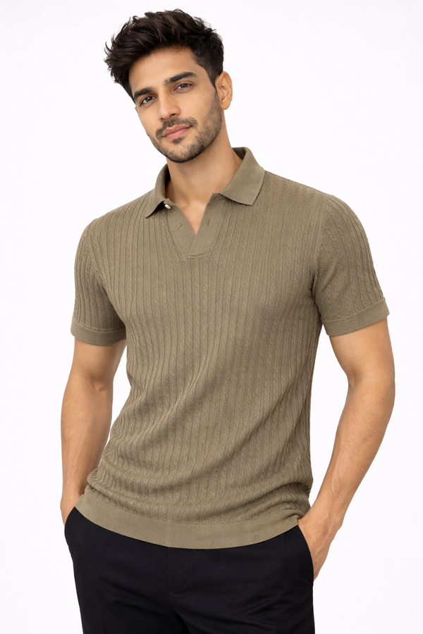 Cream Netted Tshirt