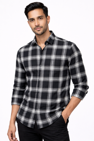 Black Checked Shirt