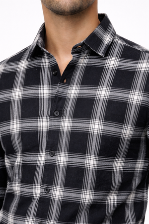 Black Checked Shirt