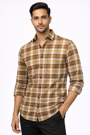 Mustard Checked Shirt