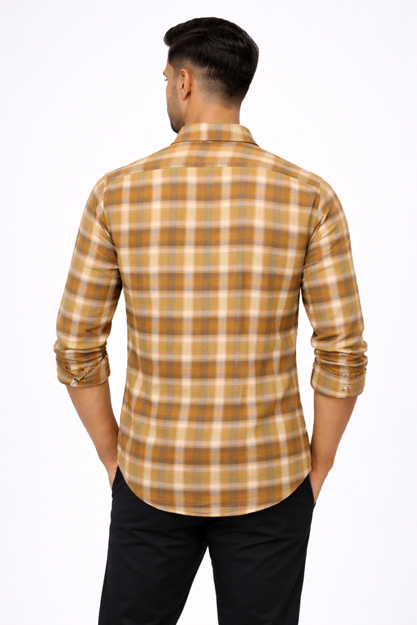 Mustard Checked Shirt