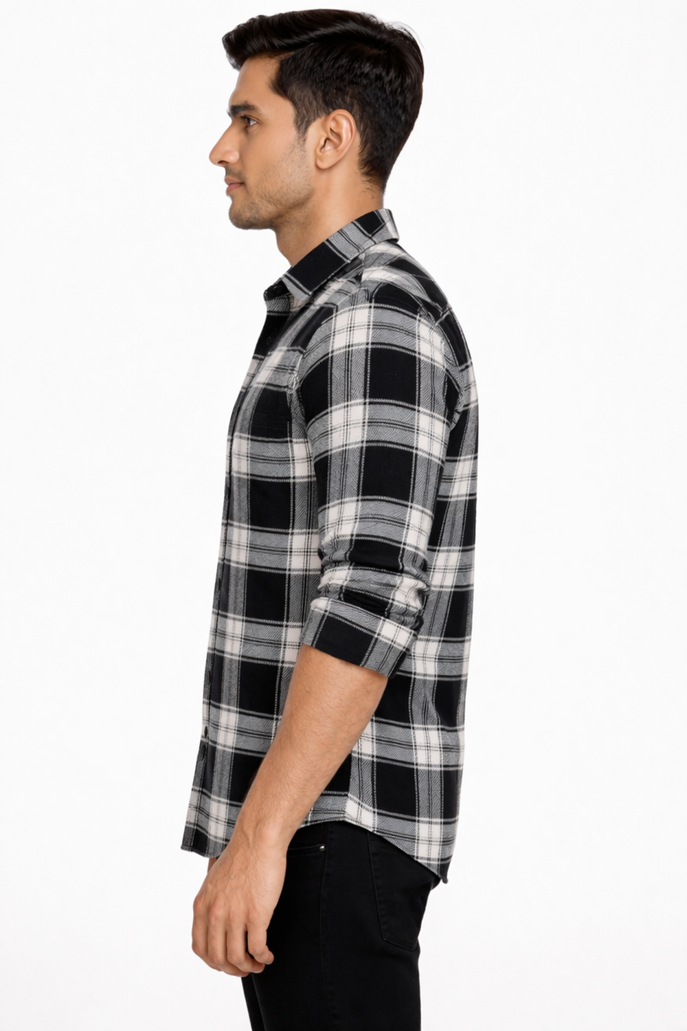 Black & White Checked Shirt