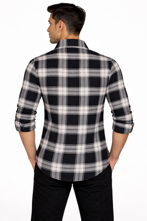 Black & White Checked Shirt