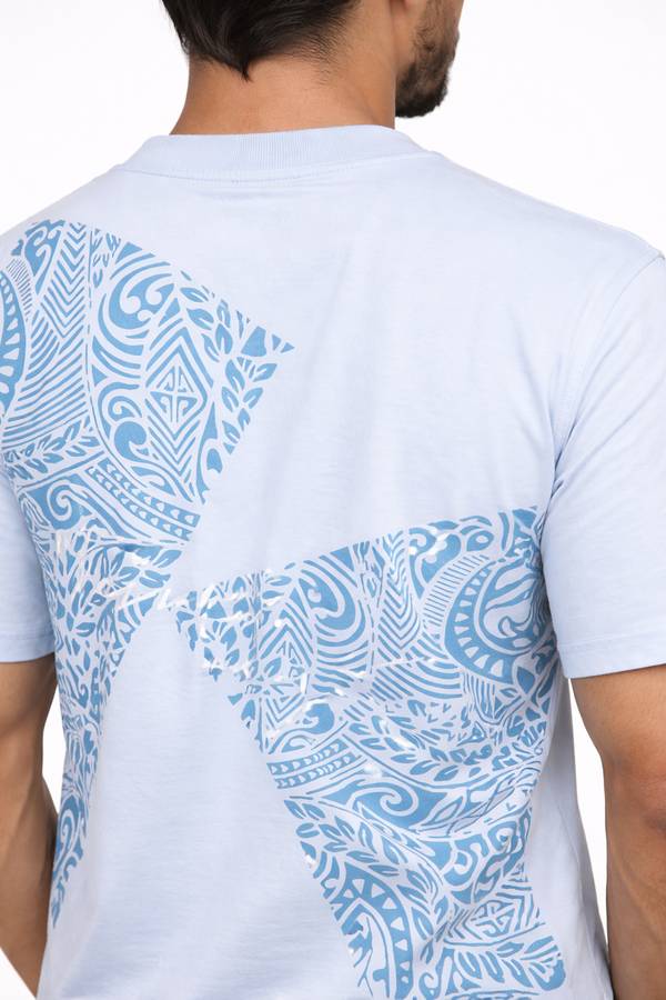 Blue Drop Shoulder Tshirt