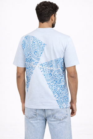 Blue Drop Shoulder Tshirt