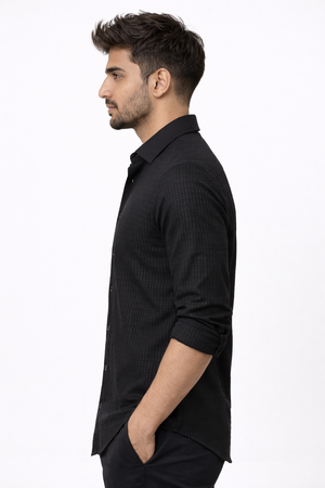 Black Flex Designer Shirt