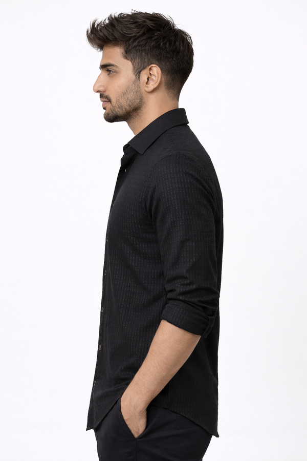 Black Flex Designer Shirt