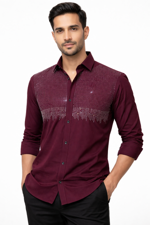 Maroon Club Wear Shirt