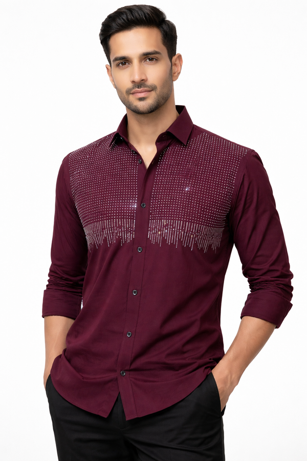 Maroon Club Wear Shirt
