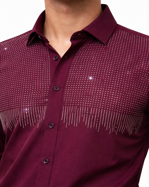 Maroon Club Wear Shirt