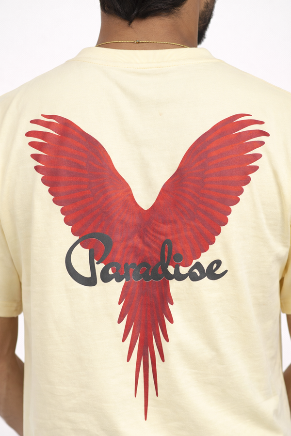 Cream Drop Shoulder Tshirt
