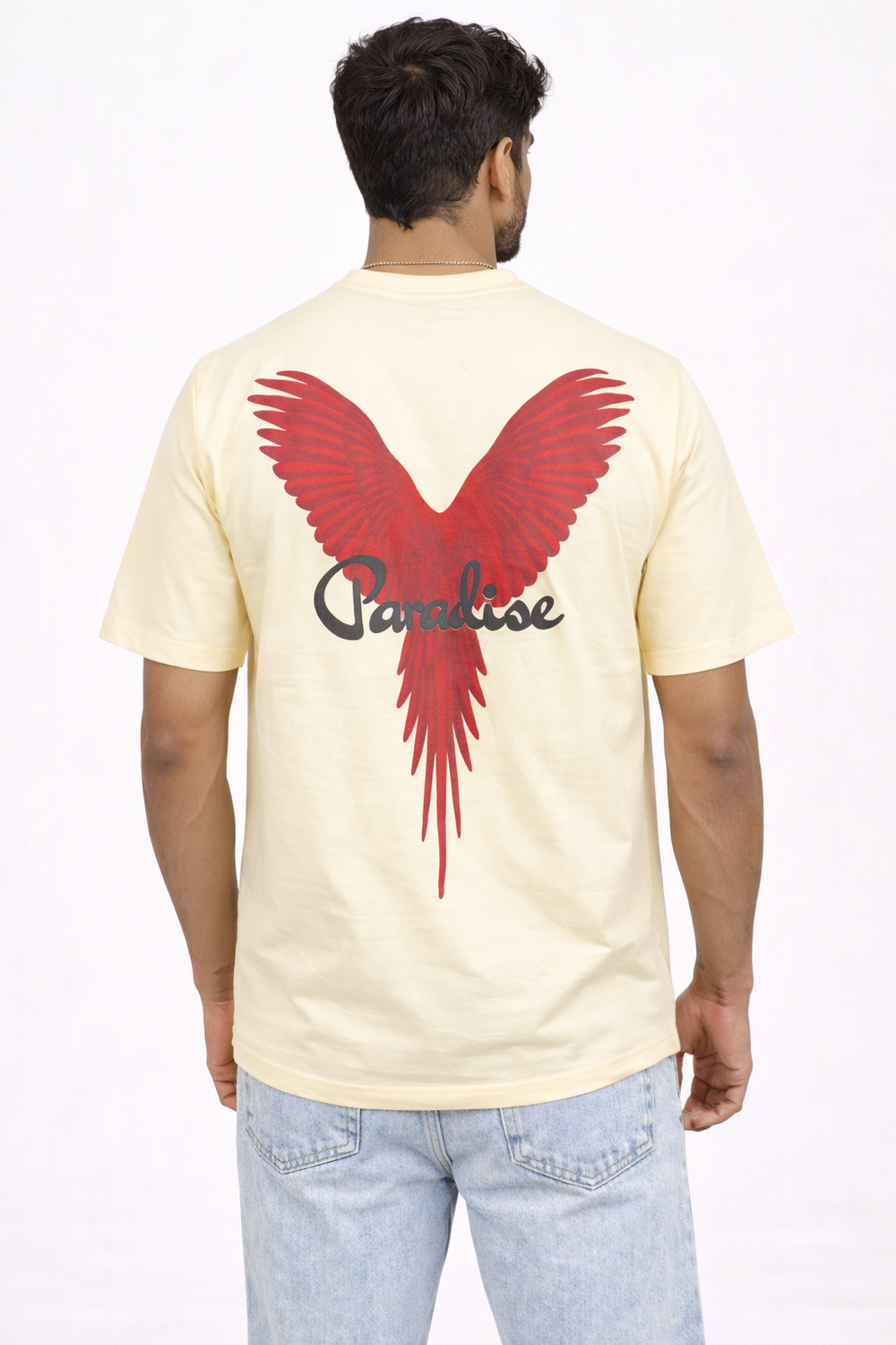 Cream Drop Shoulder Tshirt