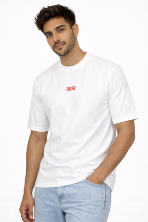 White Drop Shoulder Tshirt