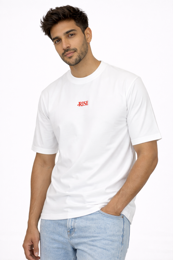 White Drop Shoulder Tshirt