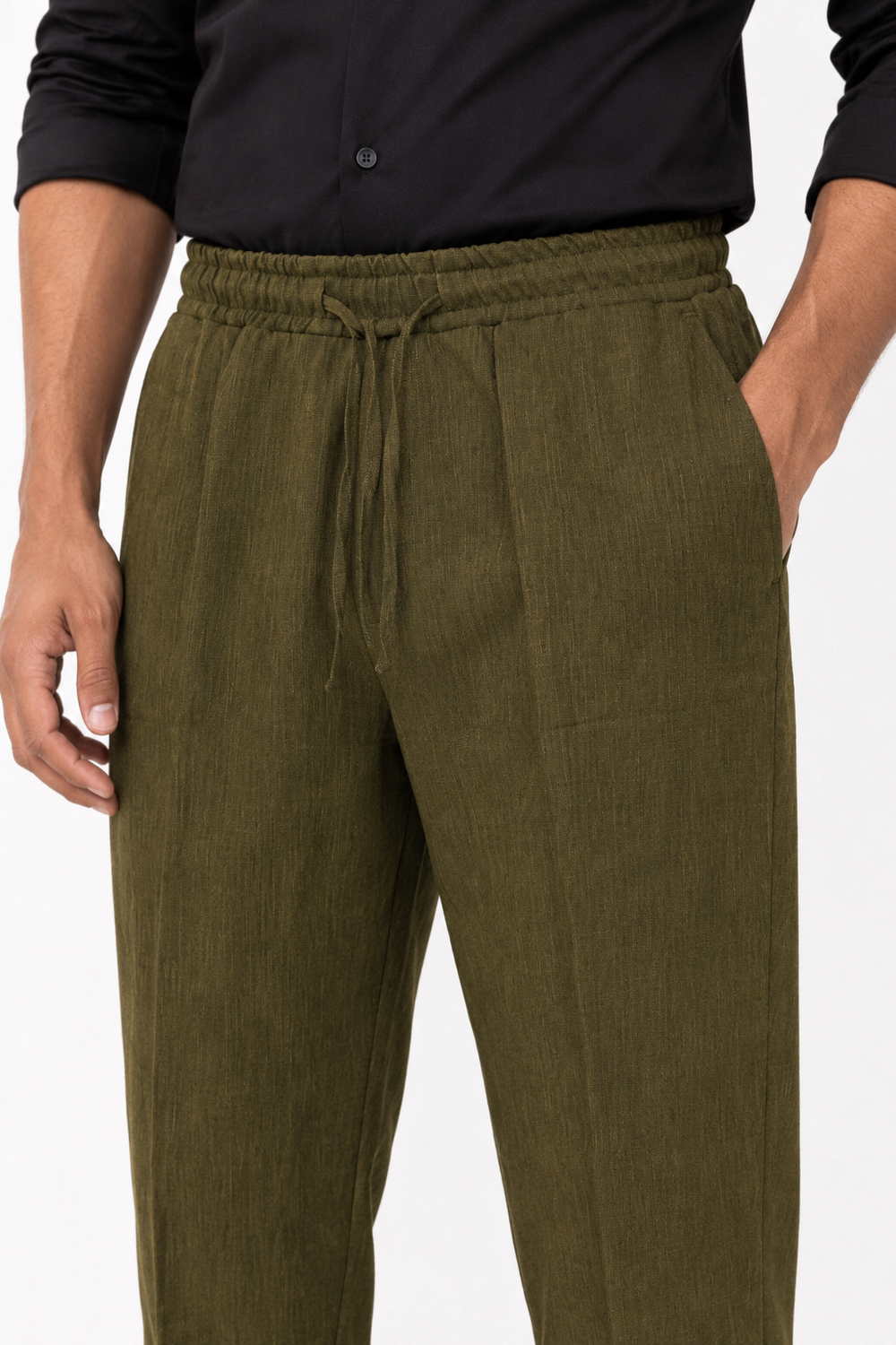 Olive Green Korean Trouser