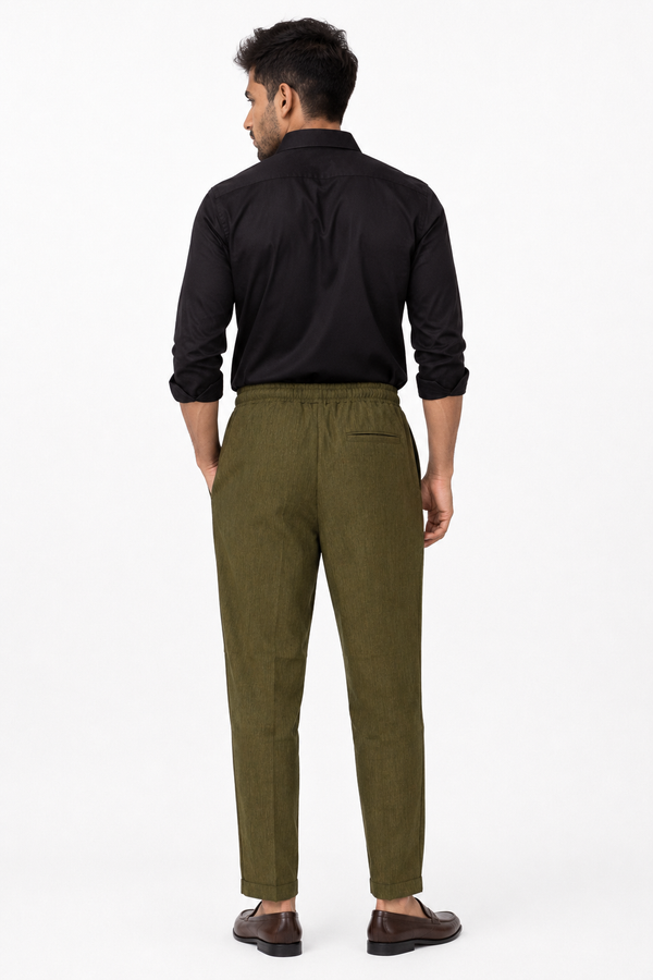 Olive Green Korean Trouser