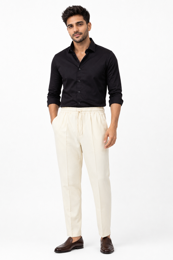Half White Korean Trouser