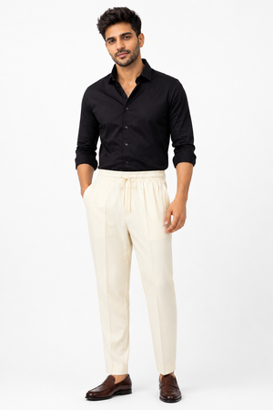 Half White Korean Trouser
