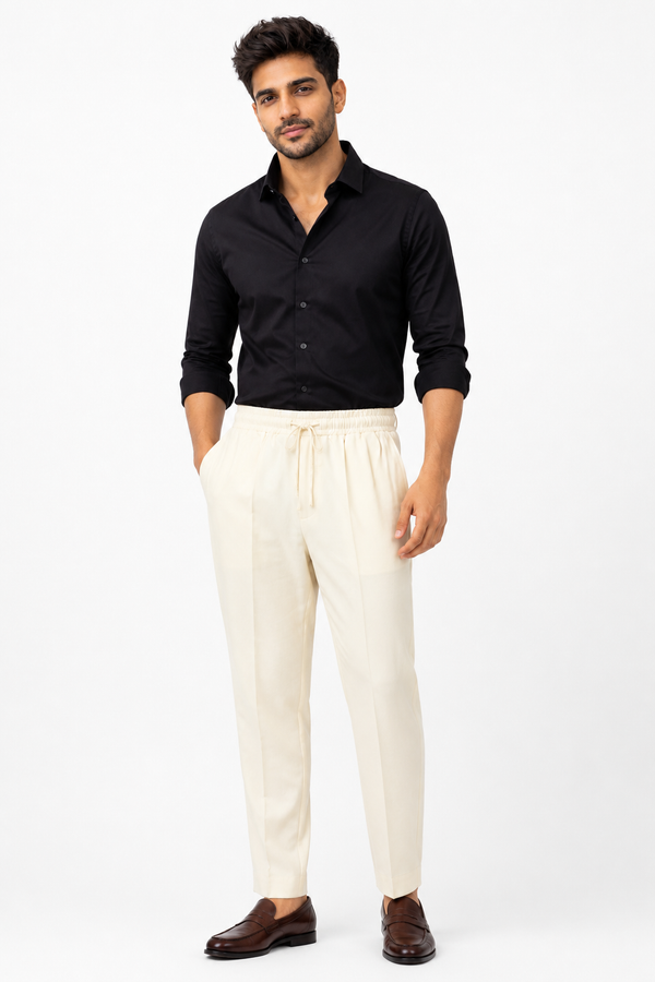 Half White Korean Trouser