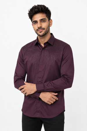 Maroon Stone Shirt