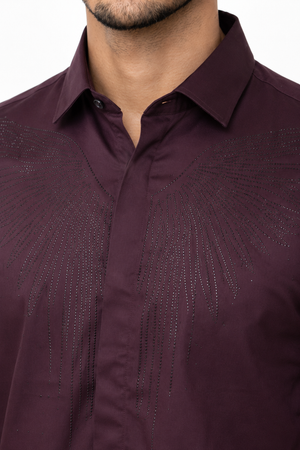 Maroon Stone Shirt