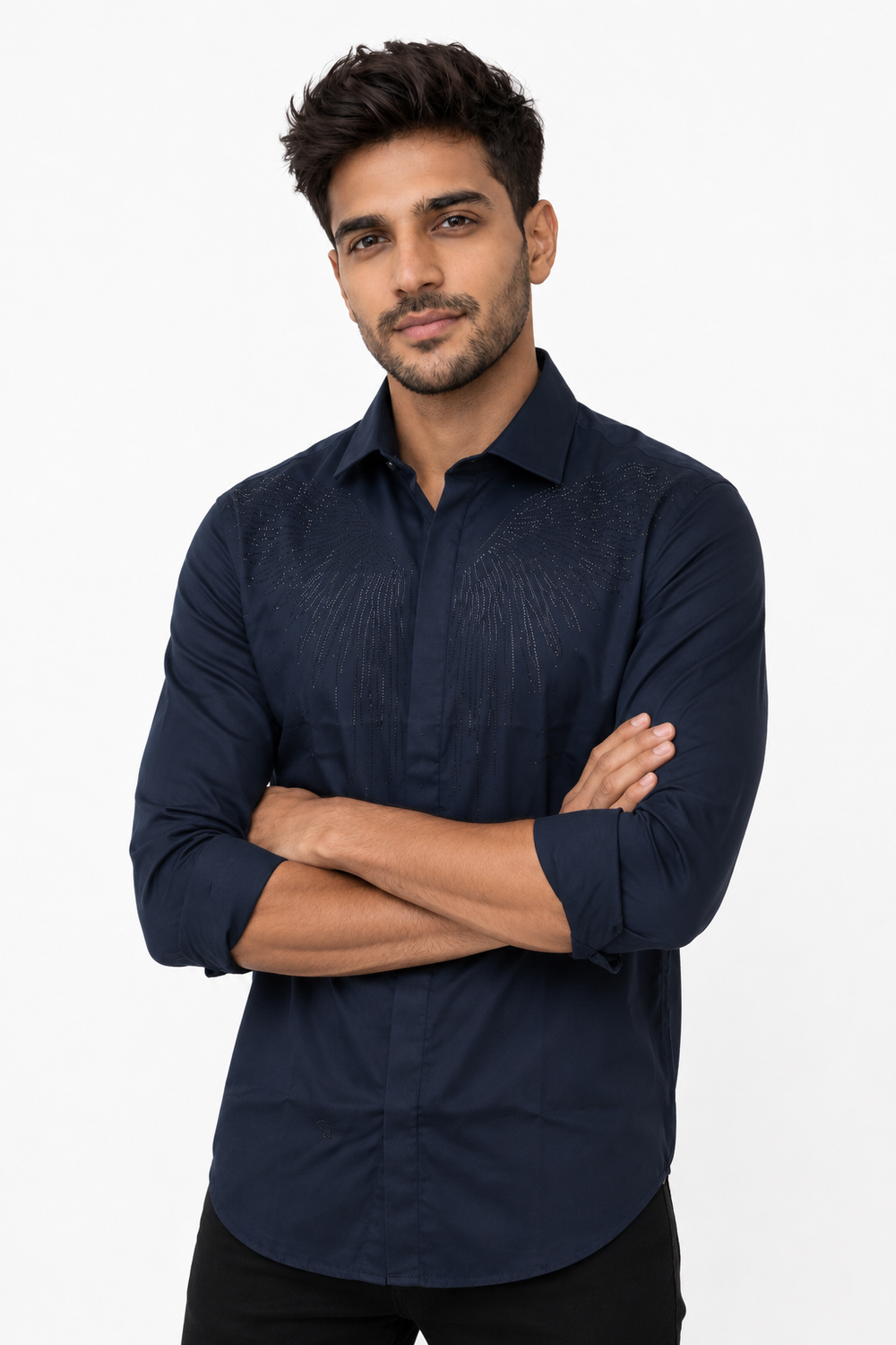 Navy Blue Stone Shirt