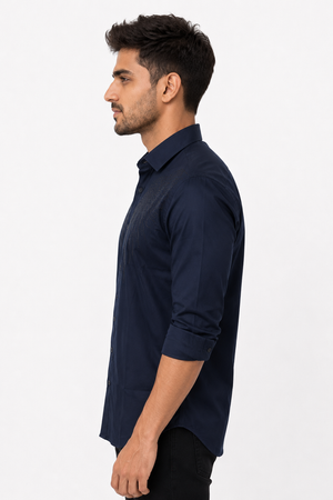 Navy Blue Stone Shirt