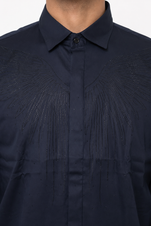 Navy Blue Stone Shirt