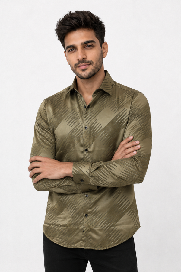 Green Designer Shirt