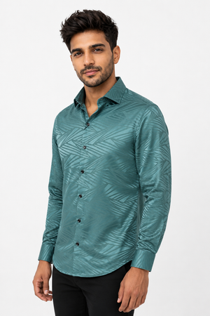 Sea Blue Designer Shirt