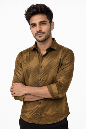 Brown Designer Shirt