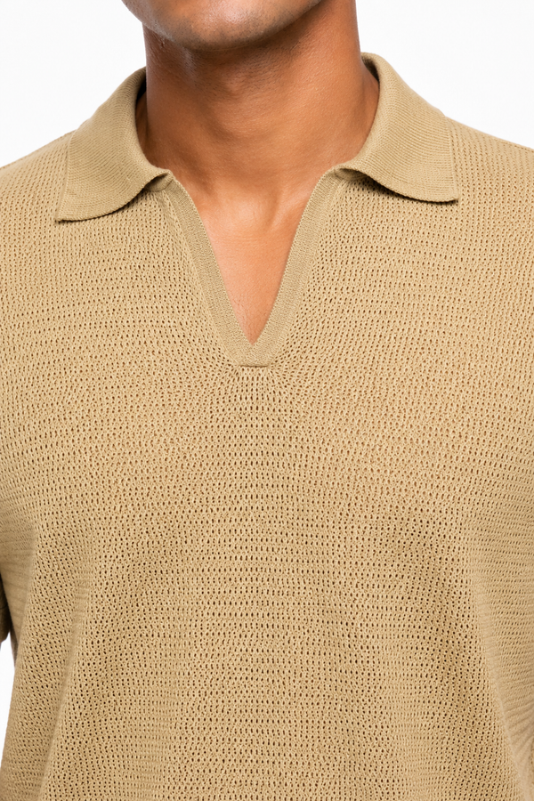 Light Brown Netted Tee shirt