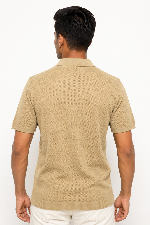 Light Brown Netted Tee shirt
