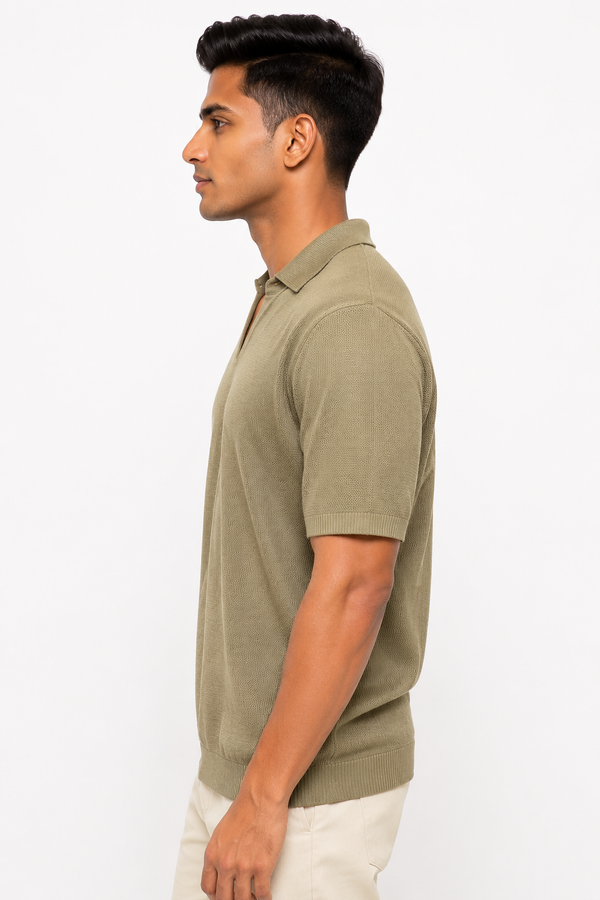 Cream Netted Tee shirt