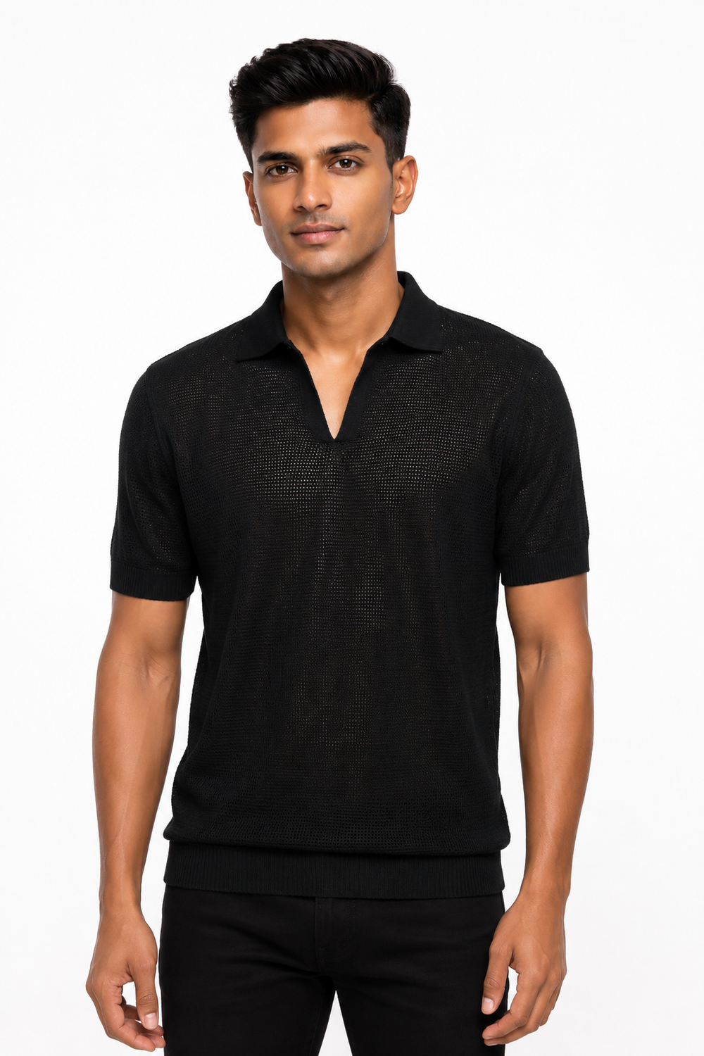 Black Netted Tee shirt
