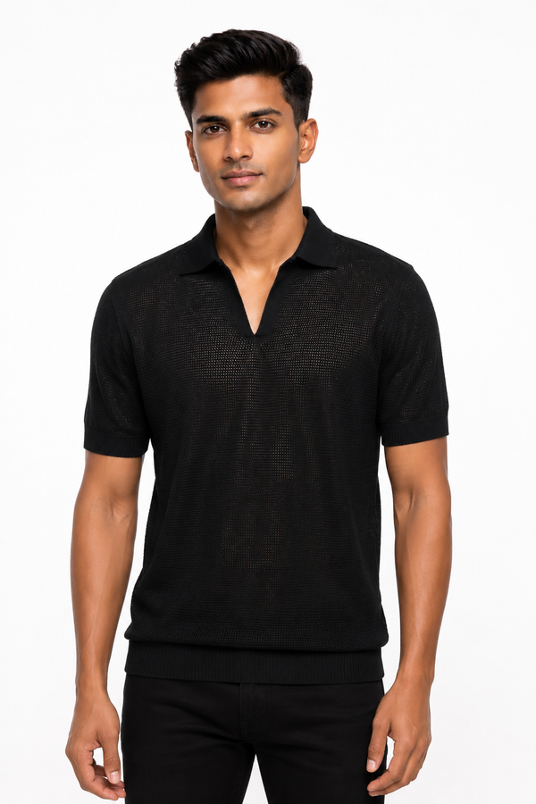 Black Netted Tee shirt