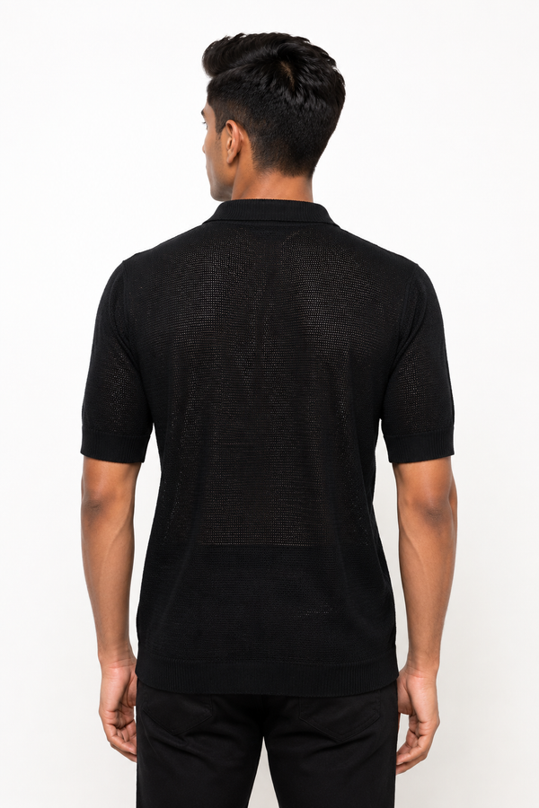 Black Netted Tee shirt