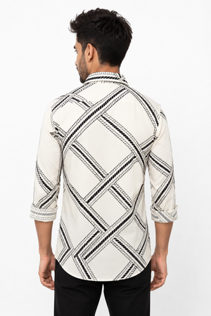 White Printed Shirt